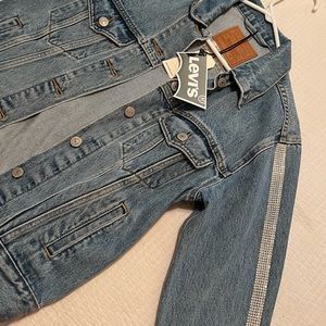 Levi’s premium Jean jacket with rhinestones downsleeve